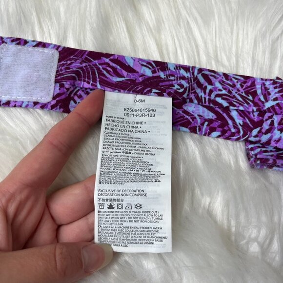 Nike Purple Bow Headband Baby Girls 0-6 Months - Picture 5 of 5